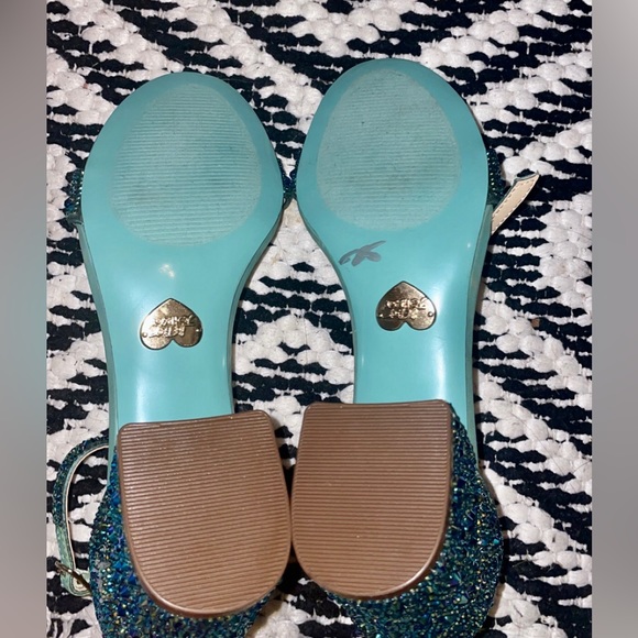 Betsey Johnson Blue Rhinestone Heels 💙 - Picture 4 of 4